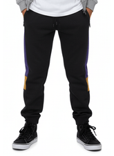 Kids Jogger Trouser Bottoms Color Black & Purple - Smgarment's